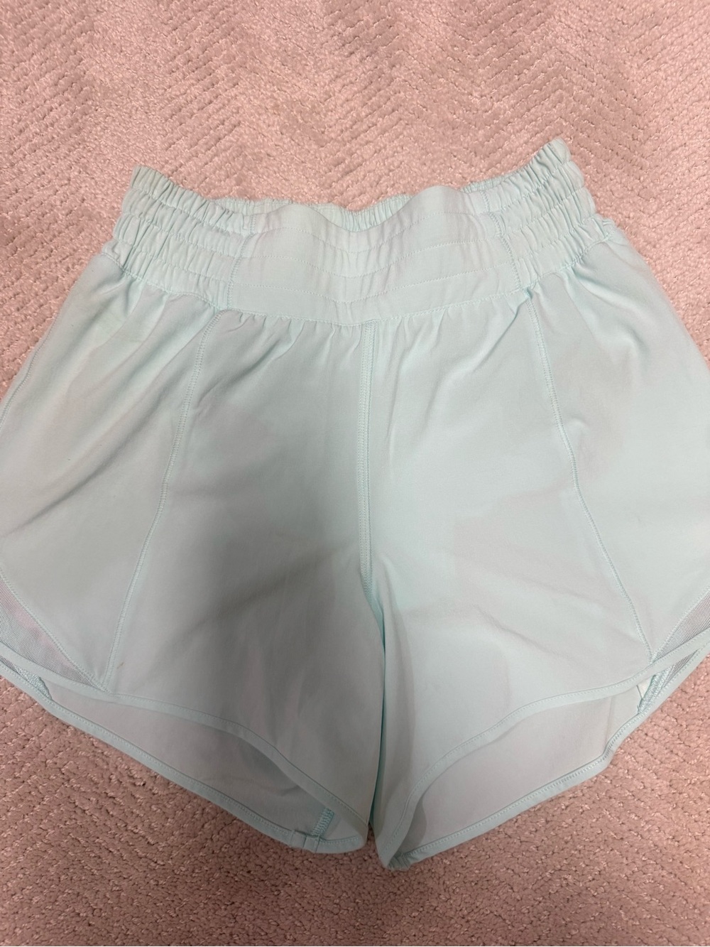 Lulu Light Mint Athletic Shorts